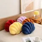 Floor Cushion Texture Pillow Vibrant Seashell Shaped for Home Decoration Soft