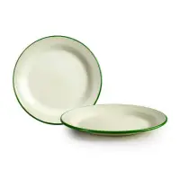 在飛比找momo購物網優惠-【IBILI】琺瑯餐盤 米綠28cm(餐具 器皿 盤子)