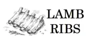 Lamb Ribs, Label, Commercial, Food, B/W, Meat, Takeaway, Asian, Indian