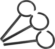 MUCKLILY 3pcs Iron Support Rings for Laboratory Experiments High Grade Retort Ring for Holding Glassware Essential Laboratory Equipment
