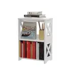 pikpuk Side Table, Narrow End Table with Storage Shelf, Minimalist Bedside Ta...