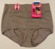Flexees The Jeans Collection Classic Rise Brief Panty #1207 Light Brown NWT