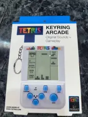 TETRIS KEYRING ARCADE Mini Handheld Travel Game w/ Original Sounds NIB NEW
