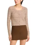 Aqua Scoop Neck Cardigan - Exclusive