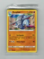 Donphan Pokemon Sword and Shield Vivid Voltage Stamped Promo Deck