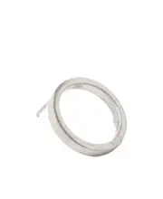 circle-motif earrings One size White