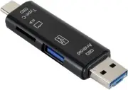 5 in 1 Micro SD Card Reader Adapter Type C Micro USB SD Memory Card Reader