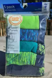 Wonder Nation Boys' Boxer Briefs | Medium, (8) | 100% Cotton