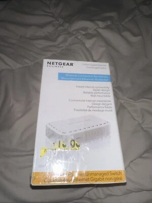 NETGEAR (GS205100PAS) 5 Port Gigabit Ethernet Switch