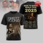 Brett Young Back To Basics Tour 2025 Shirt Gift All Size S-4XL For Fans