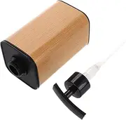 Ciieeo Bathroom Soap Pump Dispenser Refillable Lotion Bottle with Wood Grain Design for Hand Soap Shampoo Wash Home Hotel Bathrooms