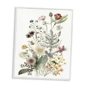 Subtle Spring Blossoms Framed Giclee Art by Petals 16L" x 20W" White Framed