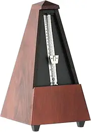 Wittner 811M Metronome System Maelzel with Bell, Colored, Mat Silk With Bell Mahogany