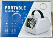 Portable Bubble Blower Machine-Rechargeable USB/Battery Operated 2-Speed BNIB