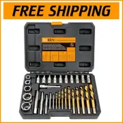 Durable Screw and Bolt Extractor Set with Precision Drill Bits for Every Project