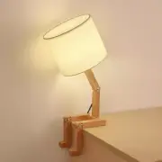 Convenient Cute Desk Lamp Creative Table Lamp Wood Base Changeable Shape Desk