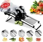 Mandoline Slicer Adjustable Stainless Steel Vegetable Cutter w Gloves & Julienne