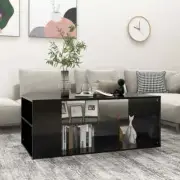 NNEVL Coffee Table Black 100x50x40 cm Chipboard