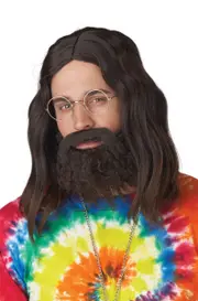 Roll It Up Adult Wig Beard and Moustache