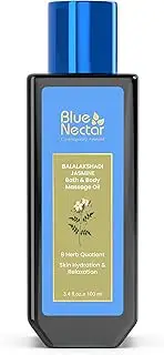 [Blue Nectar] Body Oil for Women & Men | Bath & Body Massage Oil with Ashwagandha & Natural Jasmine Oil (100 ml)