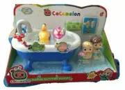 Cocomelon Musical BathTime Playset JJ And TomTom Figures Plays Bath Song