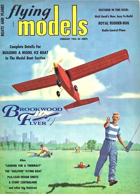 Vintage ROYAL RUDDER BUG PLANS of the 1954 Earliest RC + Model Airplane Article