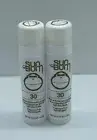 NEW 2X Sun Bum SPF 30 Mineral Sunscreen Lip Balm Full Size 0.15oz SEALED AUTHNTC