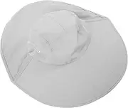 [WESIEVYA] Sun Protection Quick-Drying Hat Mens Hats with Brim Beach Hats Hat for Beach Women Foldable Sunshade Head Cover Beach Hat for Men Sunshade Hat for Women Hats for Beach Sun Cap Light Grey