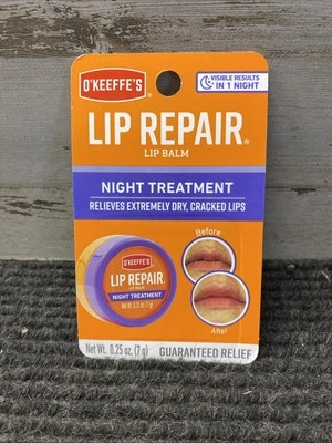 O'Keeffe's Lip Repair Night Treatment Dry Cracked Lips Sleep 116560