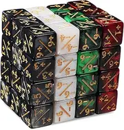 Kisangel 48Pcs Math Gaming Dice Token Dice for Card Games Educational Counting Lightweight Easy to Use for Family Gatherings and Fun Learning Activities