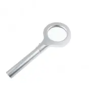 5X 55mm Hand-held Metal Magnifier with 2-mode 8 LED Lights