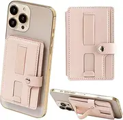 pitang(ピタング) Pitan Magsafe Card Case, Folio Smartphone Stand, Smartphone Grip Function, Holds 3 Cards, Pink