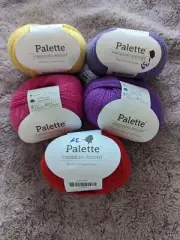 Knit Picks Palette Wool Yarn Fingering Weight Five Skein Lot