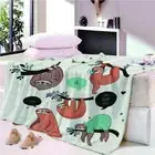 Realistic Quantification Light 3D Warm Plush Fleece Blanket Picnic Sofa Couch