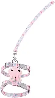 WOONEKY 1 Set Adjustable Escape Cat Harness with Traction Leash Lightweight Outdoor Kit for Kittens for Safe Walking and Control During Outdoor Activities