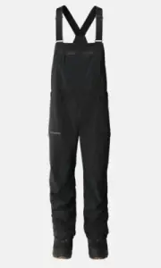 JONES 25 MTN SURF REC SNOWBOARD SKI BIB PANTS, BLACK, MEDIUM, NEW