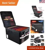 Fireproof Storage Filing Cabinet Box - Perfect for Document and Valuables Safety