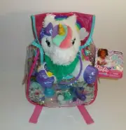 BARBIE DREAMTOPIA UNICORN PET DOCTOR SET 7 PIECE PLUSH BACKPACK LIGHTS SOUND NEW