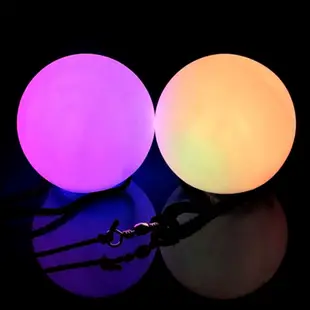 洛陽牡丹 LED健身球震動發光球搪膠閃光球肚皮舞POI球發光甩球