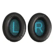 Black Ear Pads Cushions for Bose QuietComfort 2 QC2 15 QC15 25 QC25 SoundLink Around-Ear II 2 AE2 AE2i AE2w SoundTrue Around-Ear II Headphone