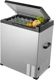 Car Refrigerator 12 Volt 70 L Single Portable Freezer 12/24V DC and 100-240V AC Compressor Cooler for Outdoor Camping RV