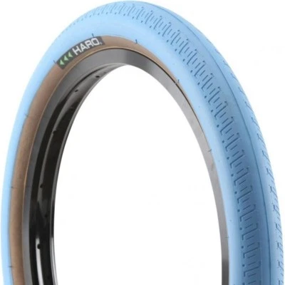 Haro BMX Tires,BLUE SET 2.2 HPF Oldschool GT BMX SE NEW PAIR X2