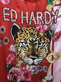 在飛比找Yahoo!奇摩拍賣優惠-亞軒潮店 潮款現出Ed Hardy 2021新款印花燙鉆休閑