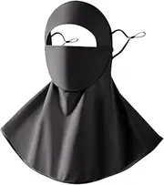 UV Face Cover,Anti-UV Face Shield Sun Protection - Adjustable Ear Straps Breathable Washable Shield with Drinking Hole for Tennis Field Work Farming Cycling
