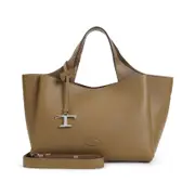 [Tod`S] Tod`S-Brown Apa Grained Leather Shoulder Bag-Donna OS OS