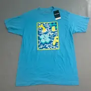 Pink Dolphin Floatie Tee Aqua Men's Size Large NWT