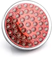 RING AUTOMOTIVE BL387RR Rear Fog Round LED Light, 122 mm, 24 V, Red Reflectors with Flying Leads