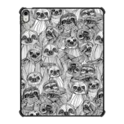 iPad Air 13-inch (M2/M3) iPad Impact Case just sloths black white iPad