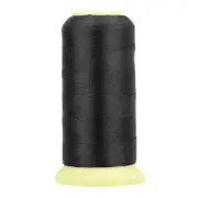 Bonded Thread, 0.2 mm 1100 Yards Polyester Sewing Cord for Tassels, Black