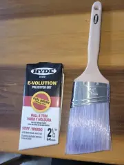 HYDE 47322 2 1/2" INCH E-Volution OVAL Polyester Stiff Blend Oval Paint Brush